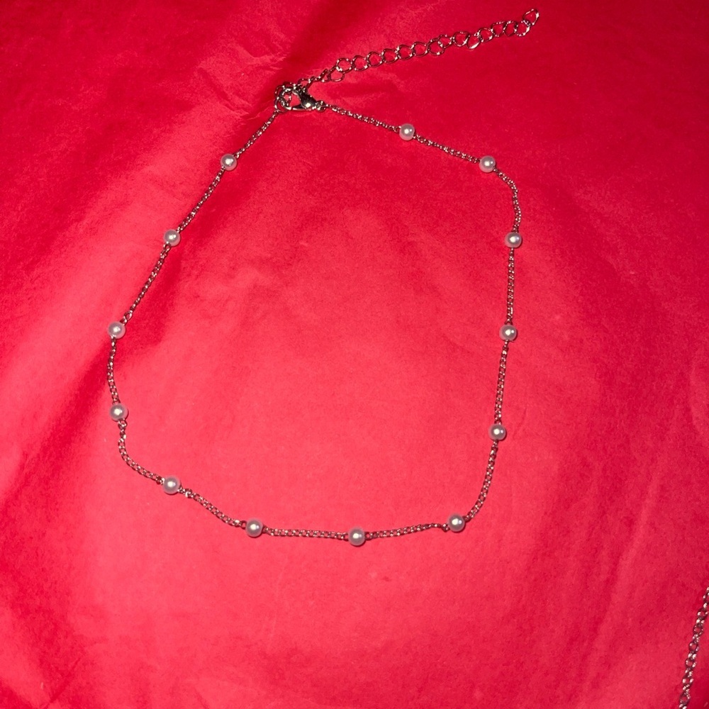 Elegant Silver Necklace Set with Butterfly and Star Charms - Picture 2 of 5